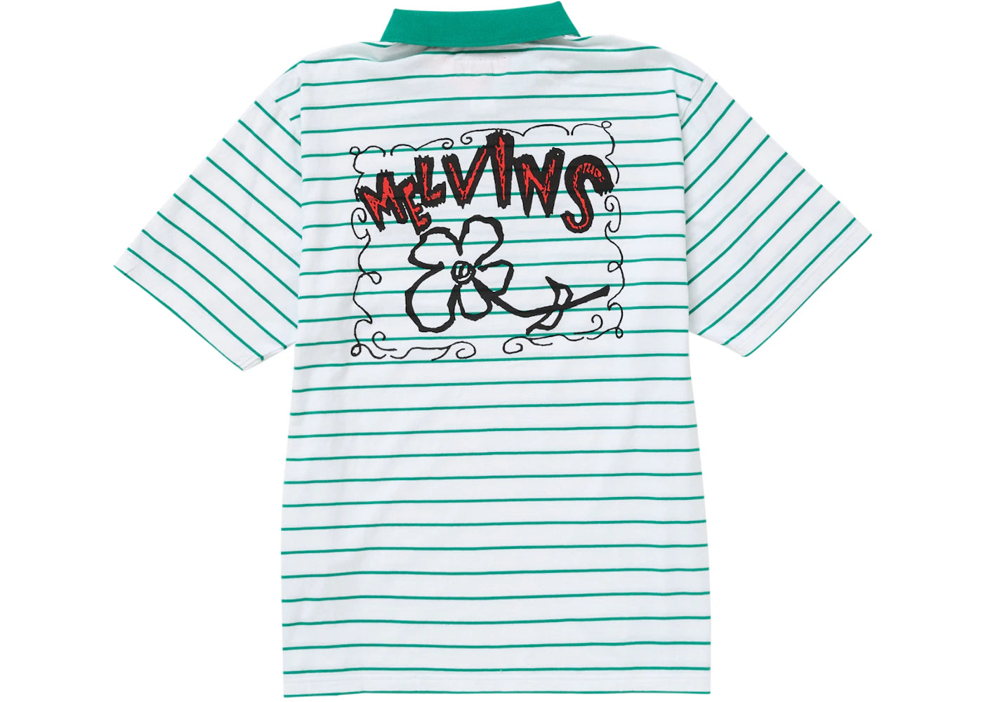 Supreme Melvins Stripe S/S Polo White