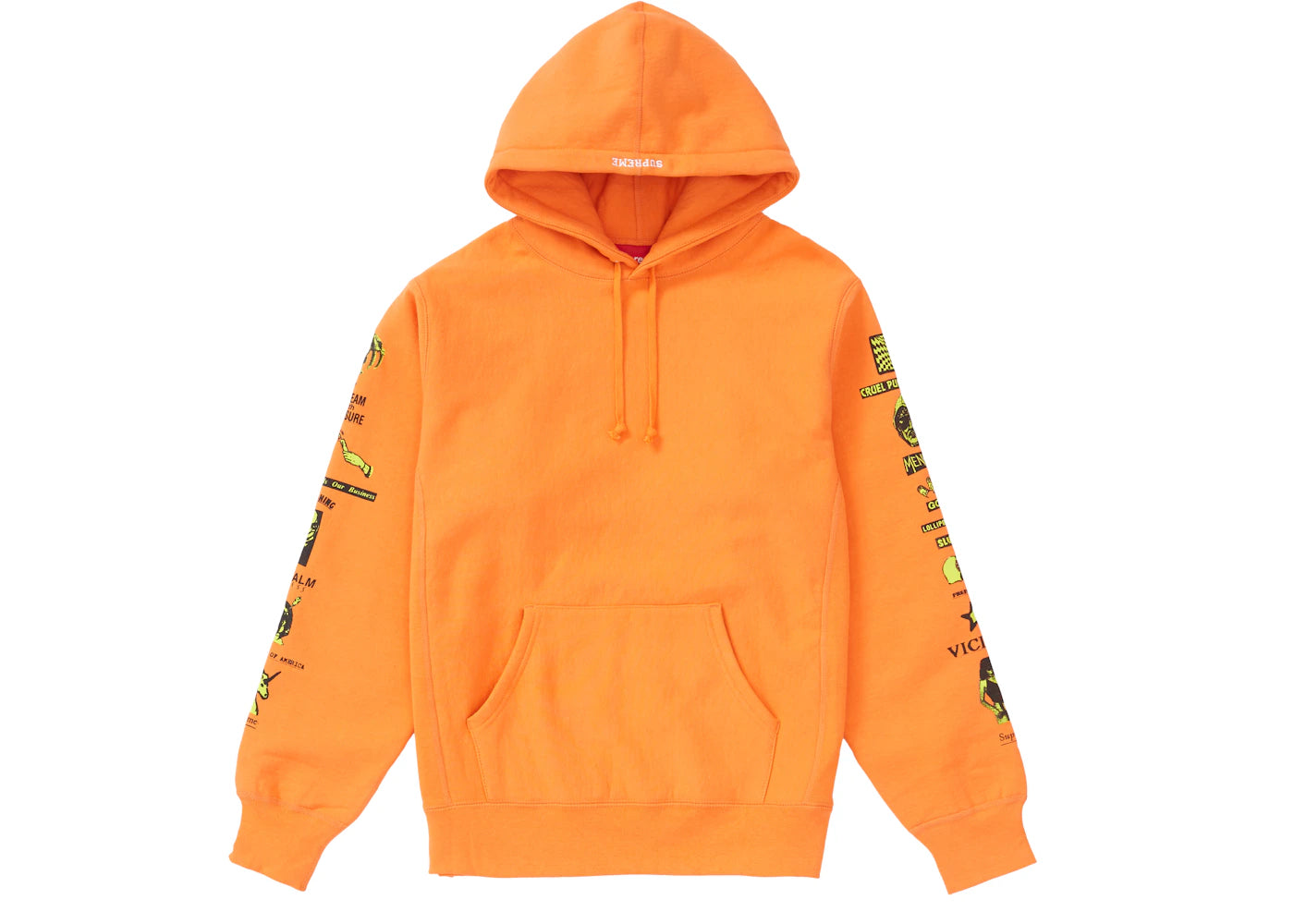 Supreme Menace Hooded Sweatshirt Bright Orange