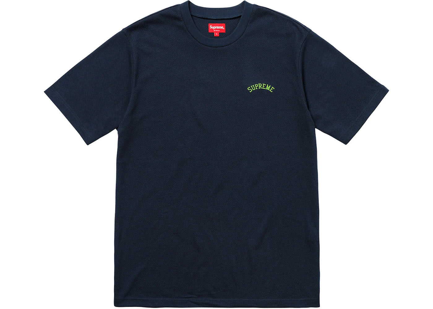 Supreme Mesh Arc Logo Tee Navy