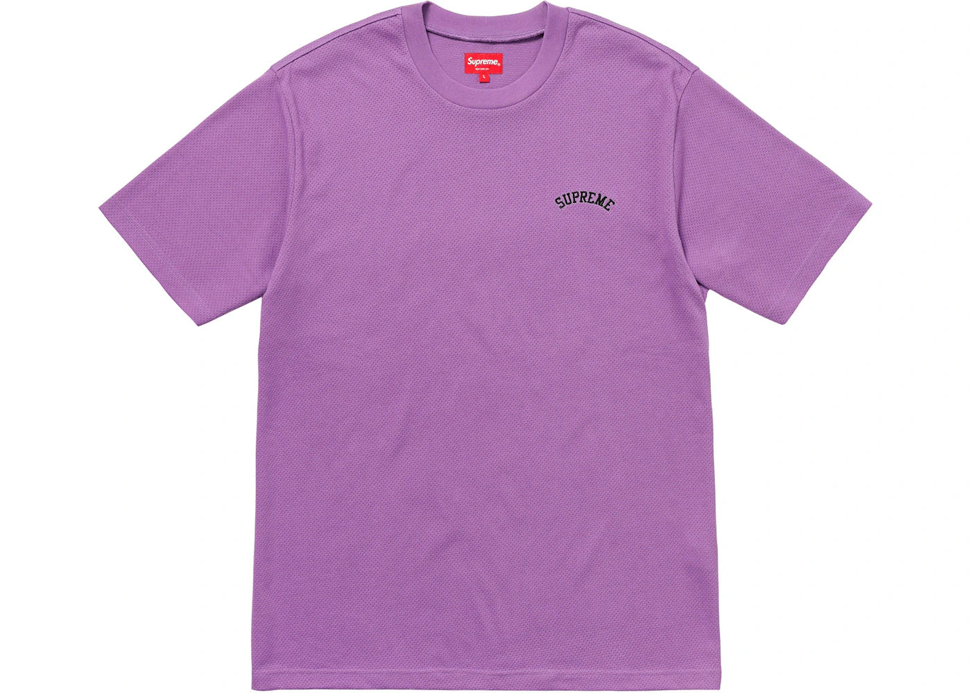 Supreme Mesh Arc Logo Tee Purple