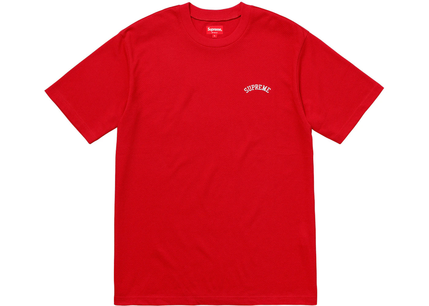 Supreme Mesh Arc Logo Tee Red