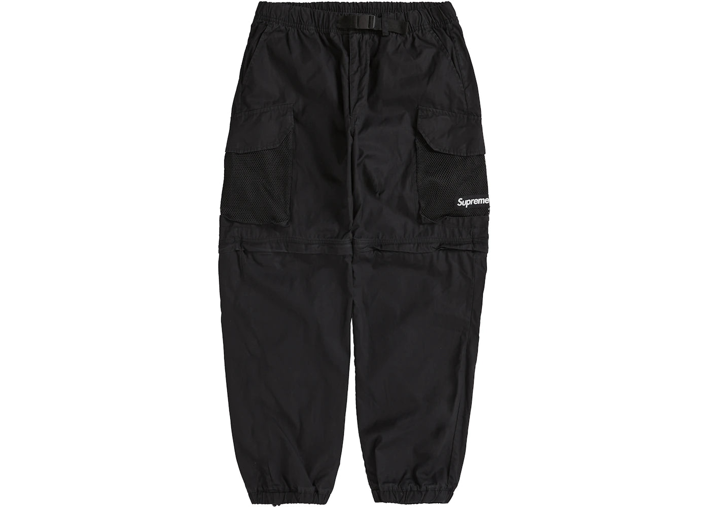 Supreme Mesh Pocket Belted Cargo Pant Black