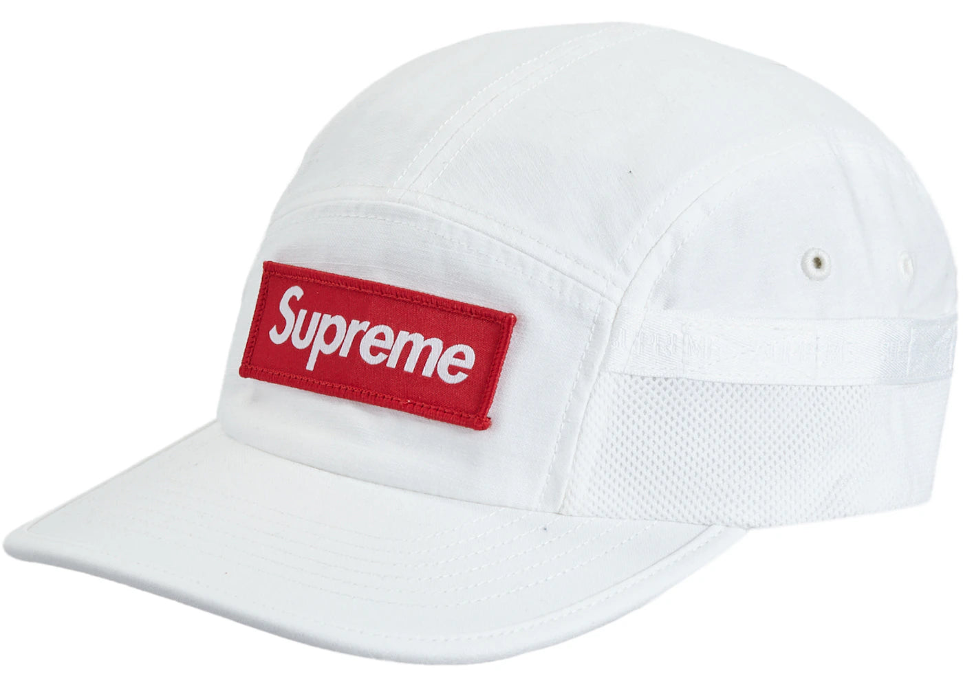 Supreme Mesh Pocket Camp Cap White