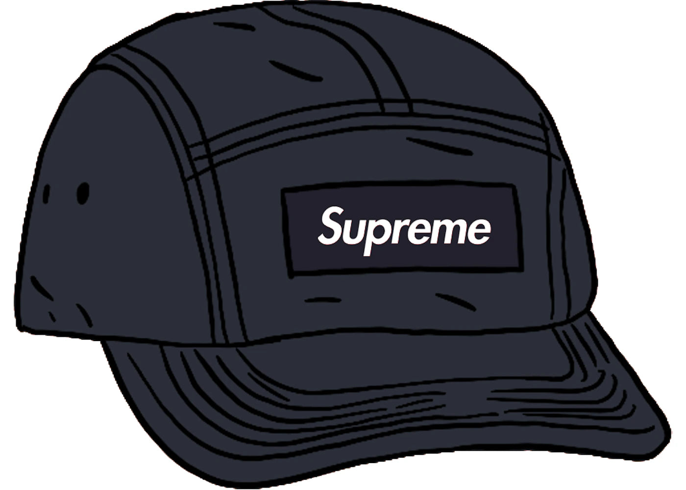 Supreme Mesh Seersucker Camp Cap Black