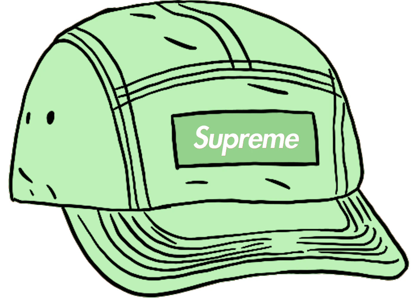 Supreme Mesh Seersucker Camp Cap Mint