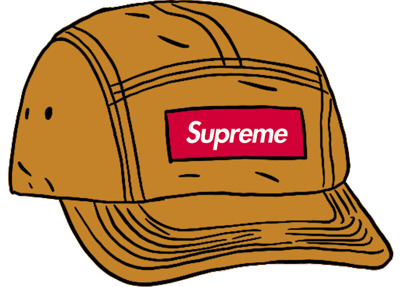 Supreme Mesh Seersucker Camp Cap Tan