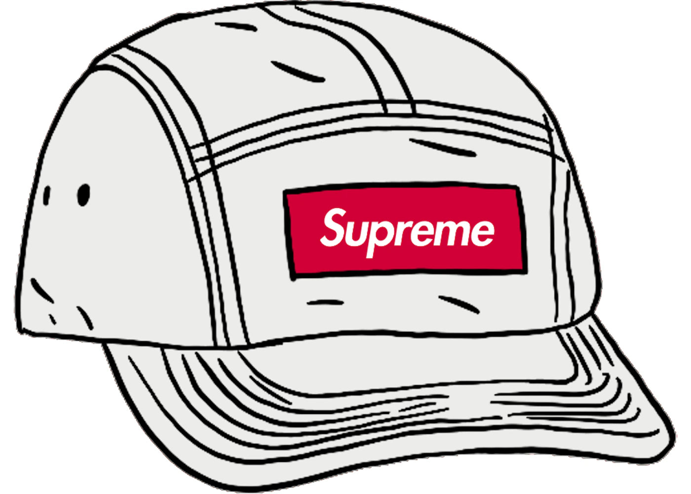 Supreme Mesh Seersucker Camp Cap White