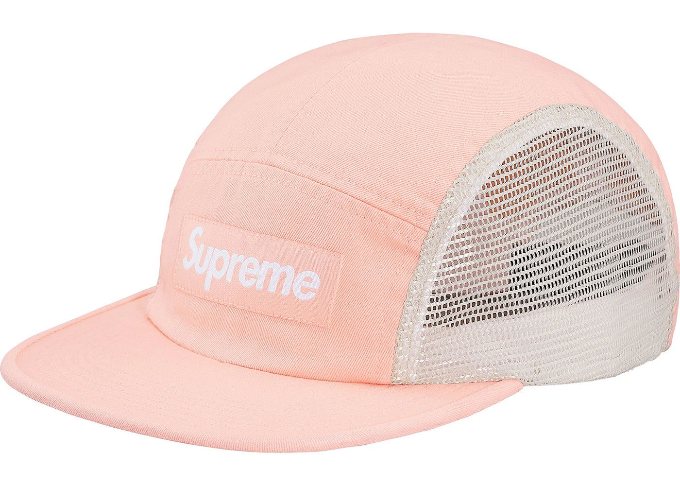 Supreme Mesh Side Panel Camp Cap Light Peach