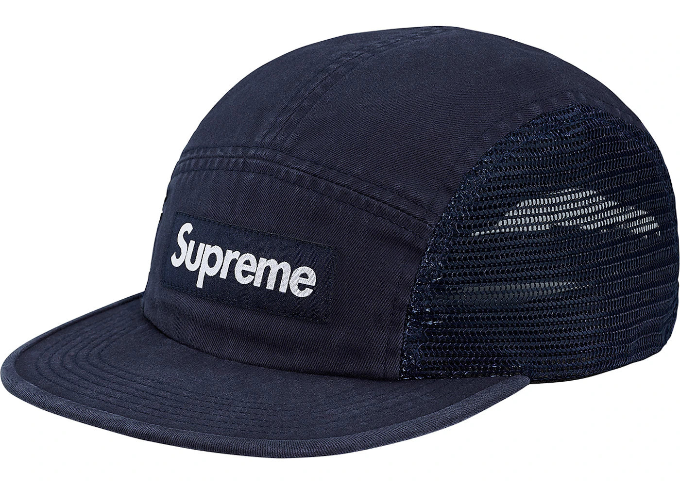 Supreme Mesh Side Panel Camp Cap Navy