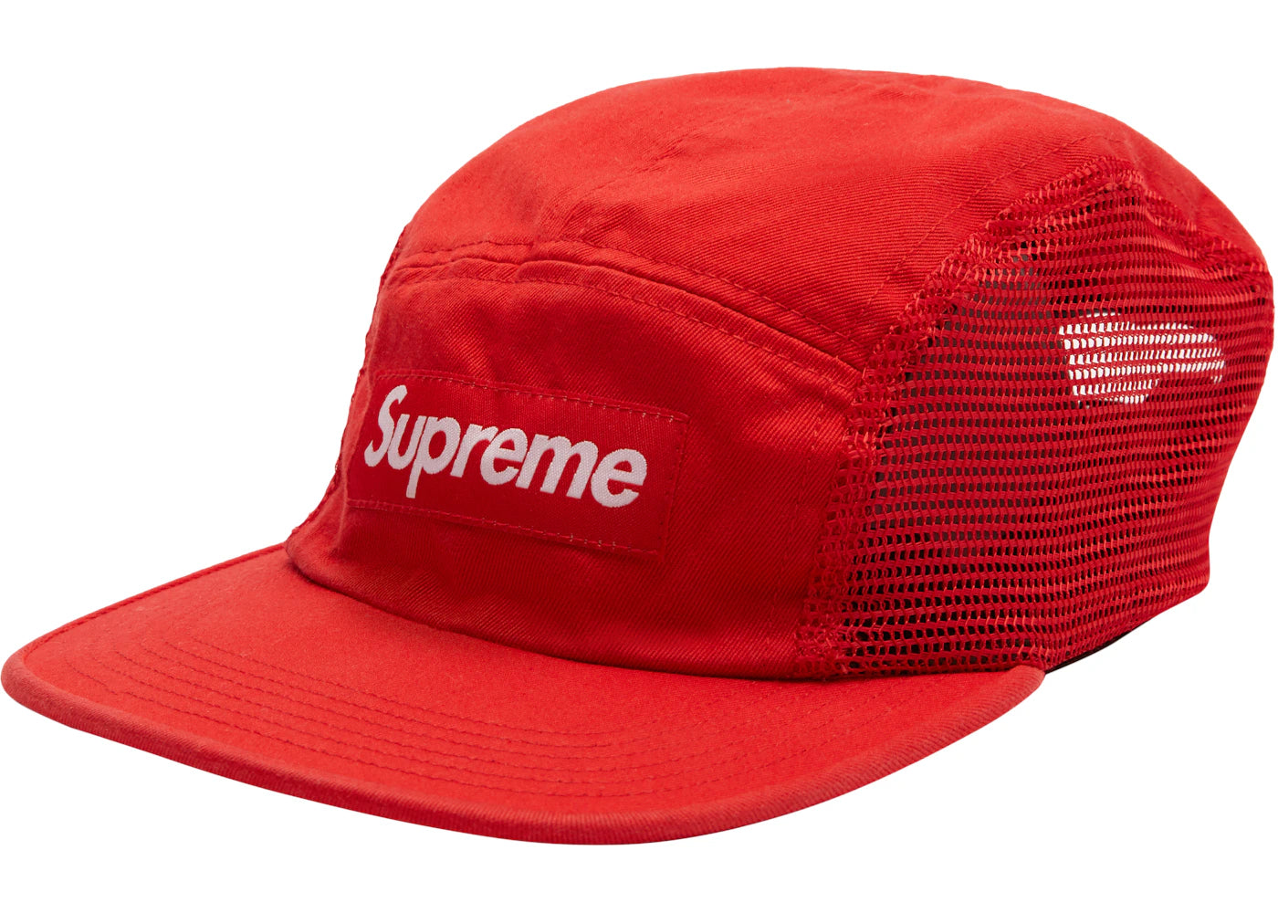 Supreme Mesh Side Panel Camp Cap Red