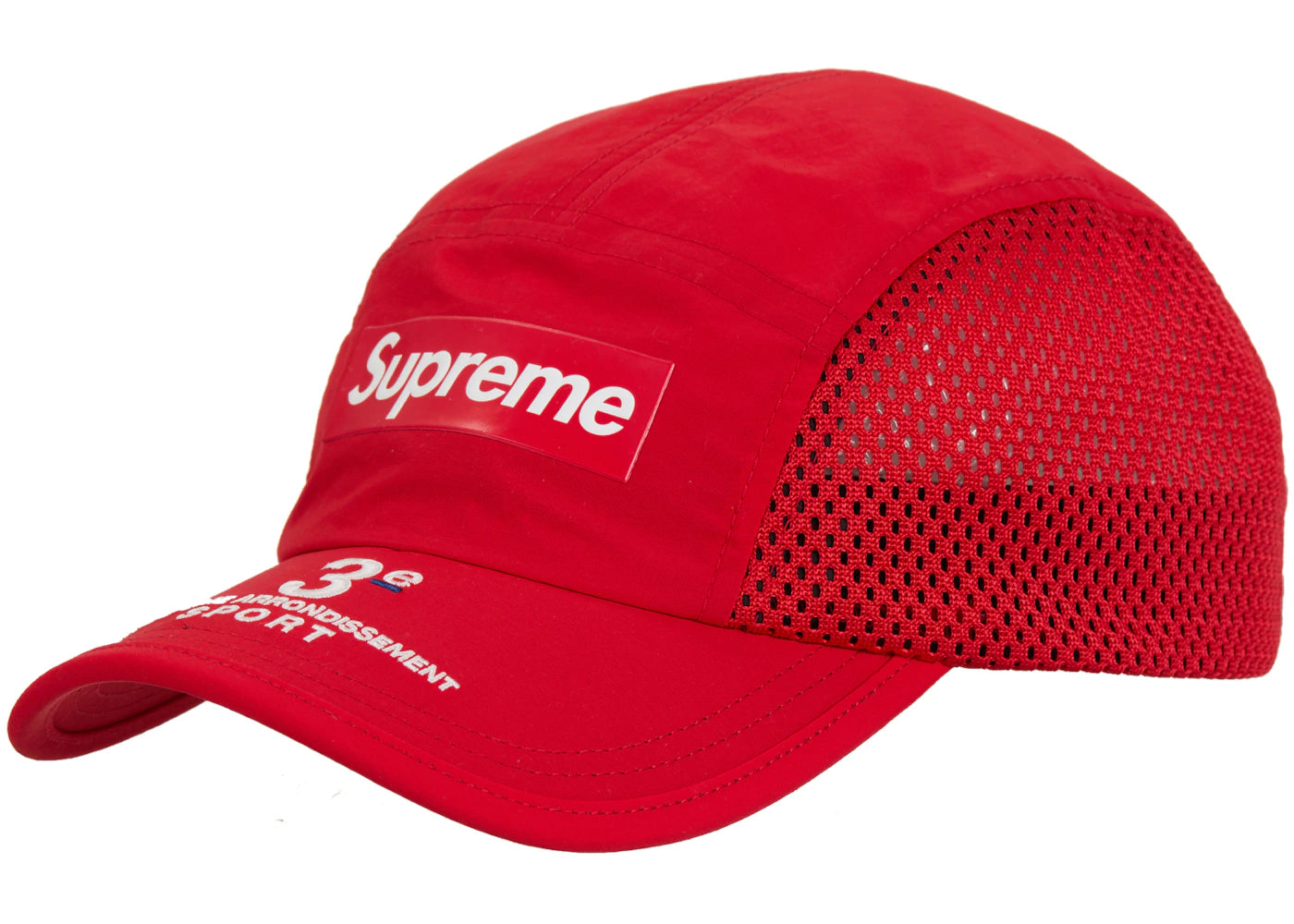 Supreme Mesh Side Panel Camp Cap (SS24) Red