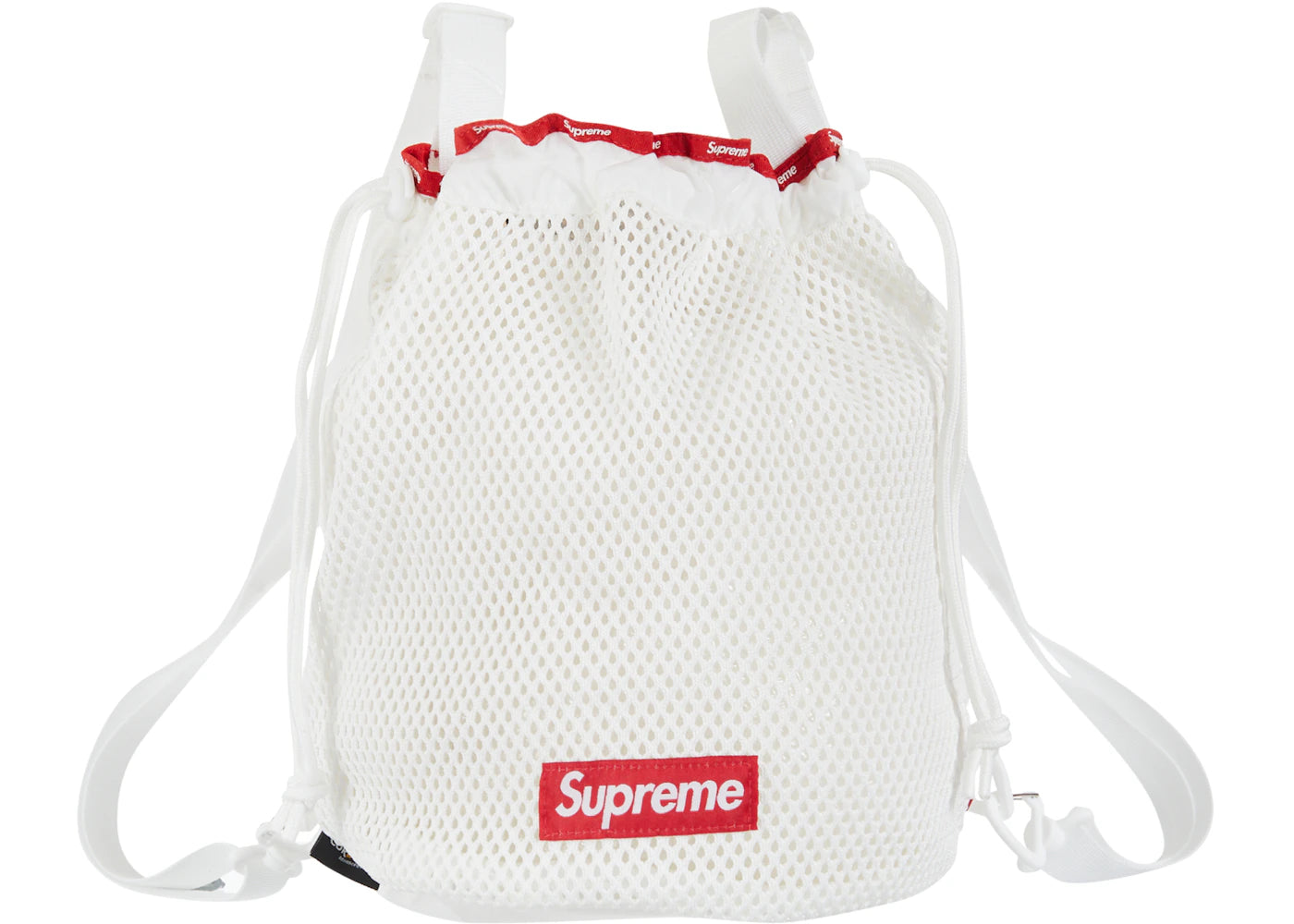 Supreme Mesh Small Backpack White