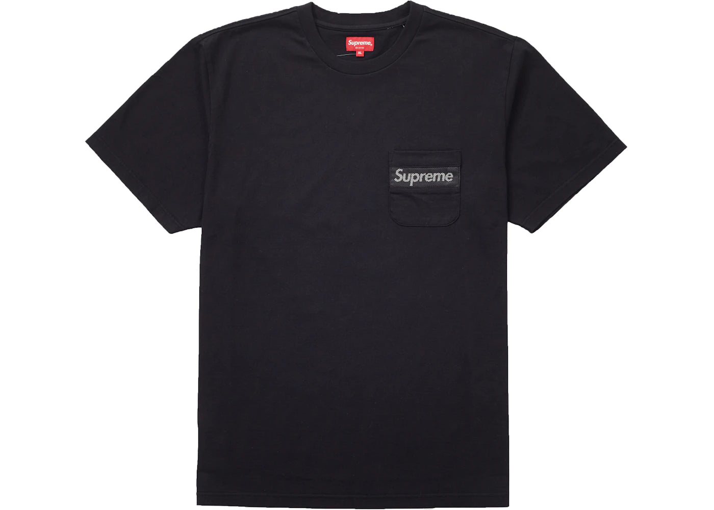 Supreme Mesh Stripe Pocket Tee Black