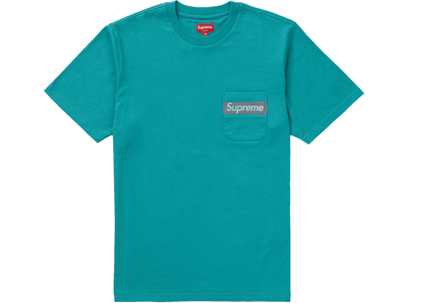 Supreme Mesh Stripe Pocket Tee Teal