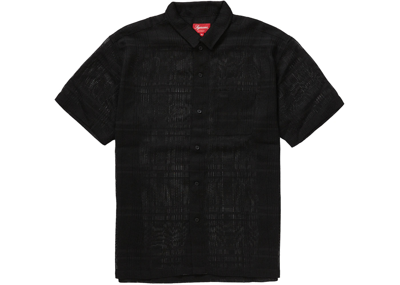 Supreme Mesh Stripe S/S Shirt Black