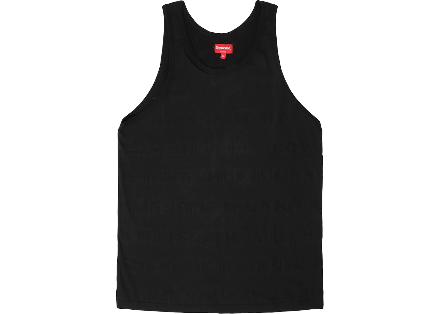 Supreme Mesh Stripe Tank Top Black