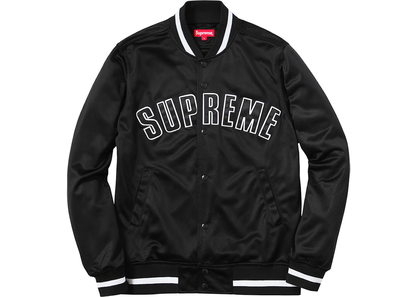 Supreme Mesh Varsity Jacket Black