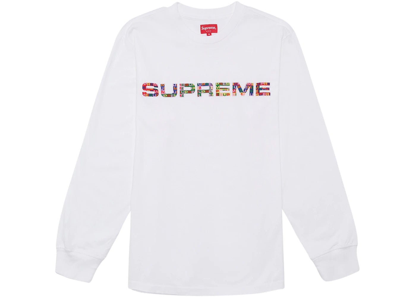 Supreme Meta Logo L/S Top White