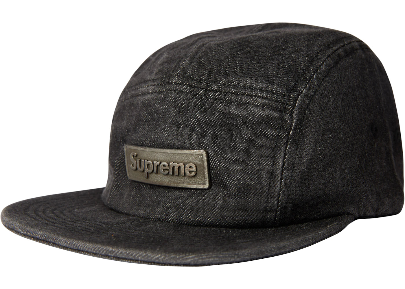 Supreme Metal Plate Camp Cap Black