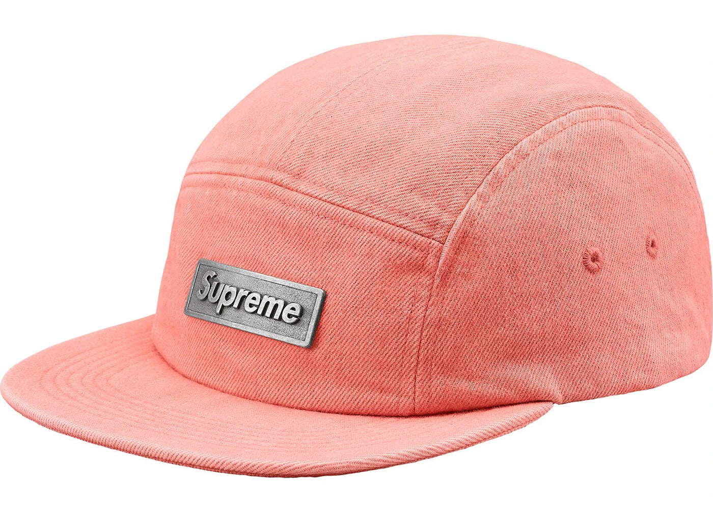 Supreme Metal Plate Camp Cap Pink