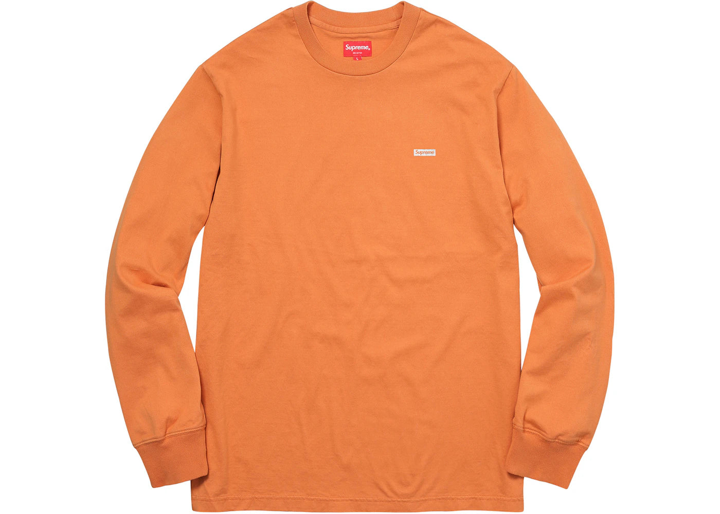 Supreme Metallic Box Logo L/S Tee Light Orange
