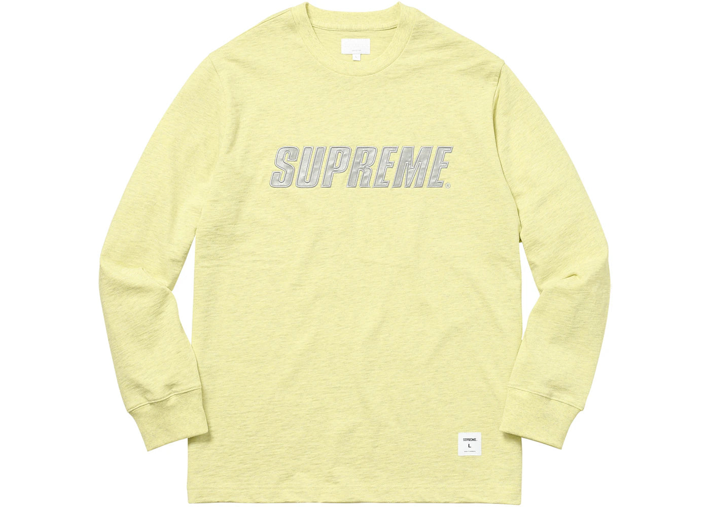 Supreme Metallic L/S Top Heather Pale Yellow