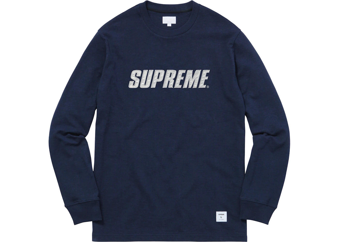 Supreme Metallic L/S Top Navy