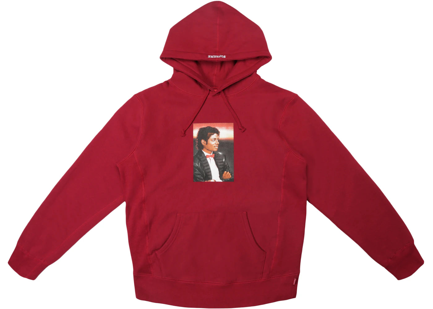 Supreme Michael Jackson Hooded Sweatshirt Cardinal