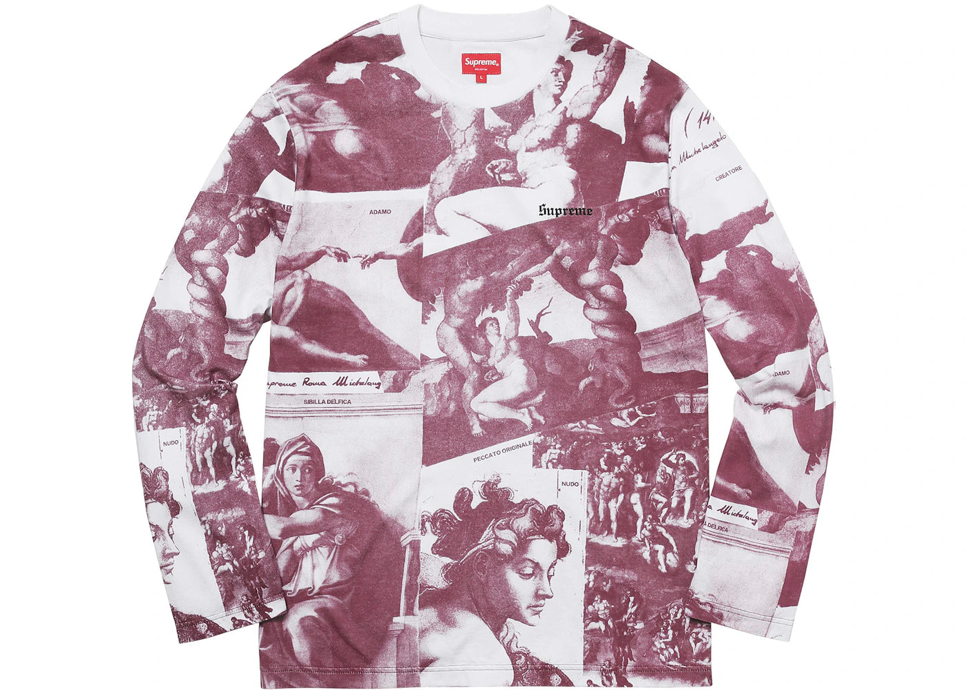Supreme Michelangelo L/S Top Burgundy
