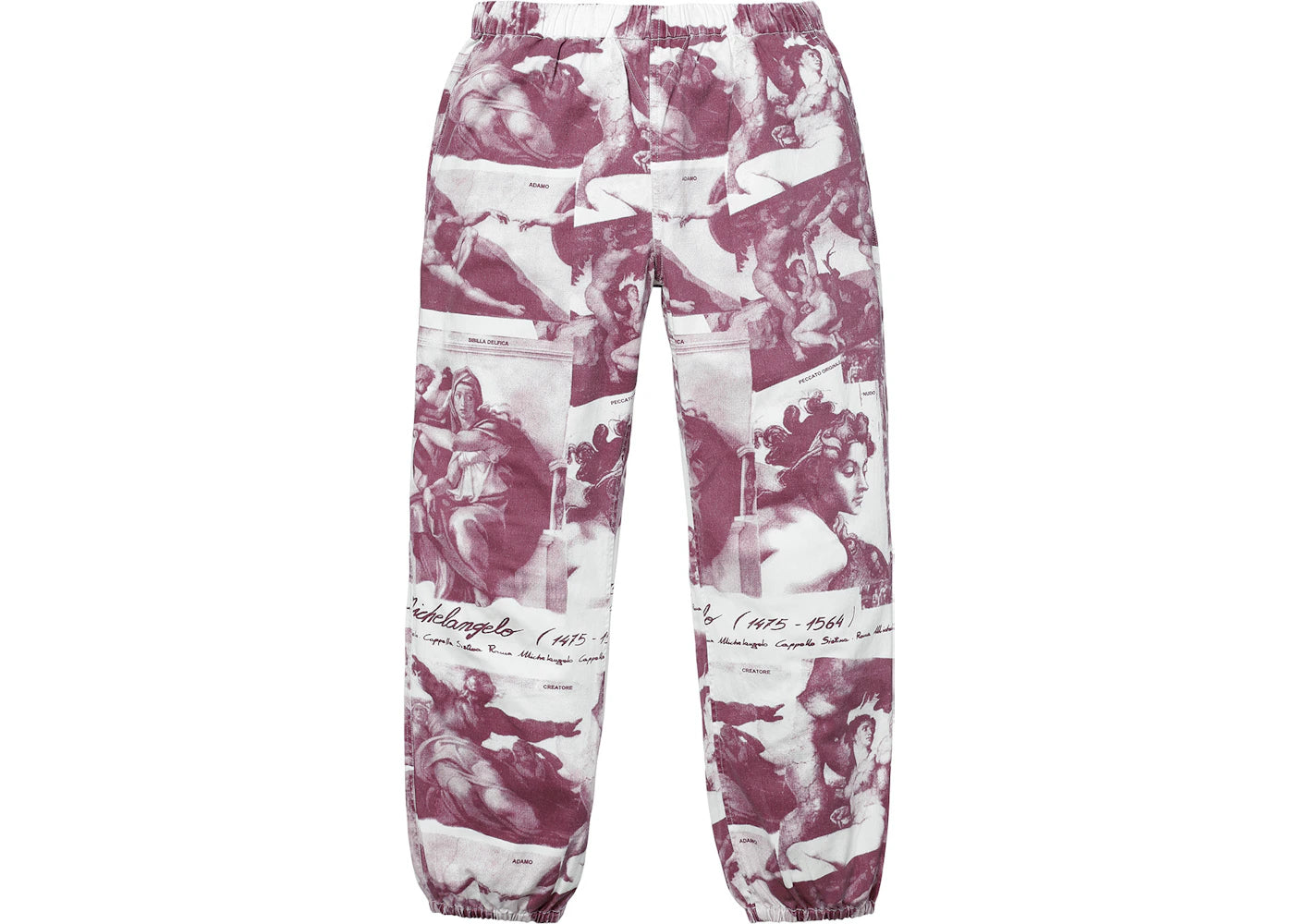 Supreme Michelangelo Pant Burgundy