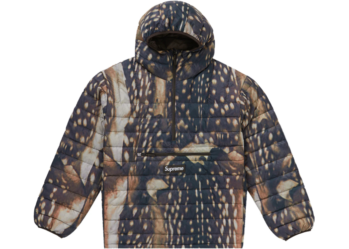 Supreme Micro Down Half Zip Hooded Pullover Deer