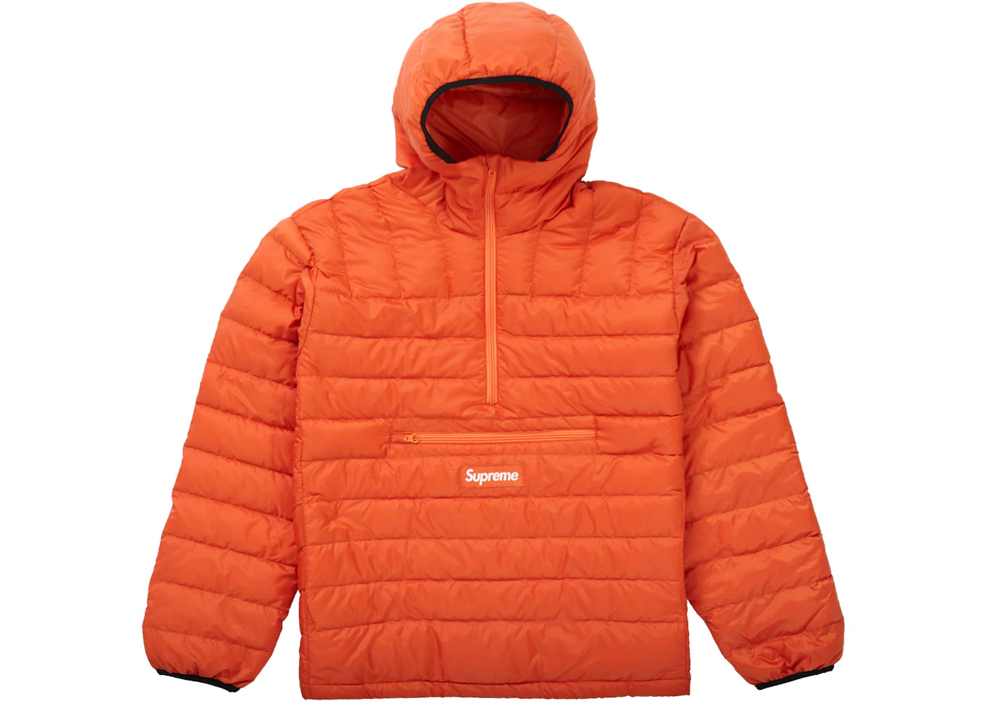 Supreme Micro Down Half Zip Hooded Pullover (FW21) Dark Orange