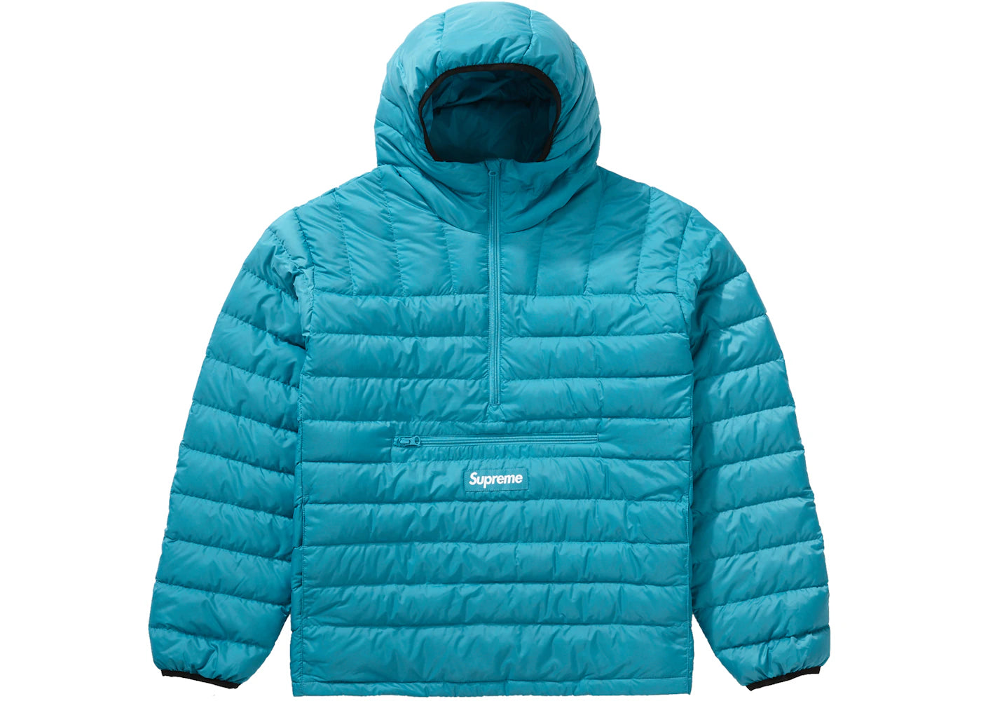 Supreme Micro Down Half Zip Hooded Pullover (FW21) Teal