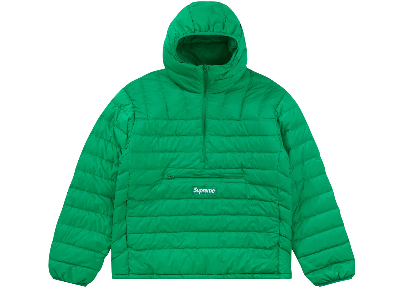 Supreme Micro Down Half Zip Hooded Pullover (FW22) Green