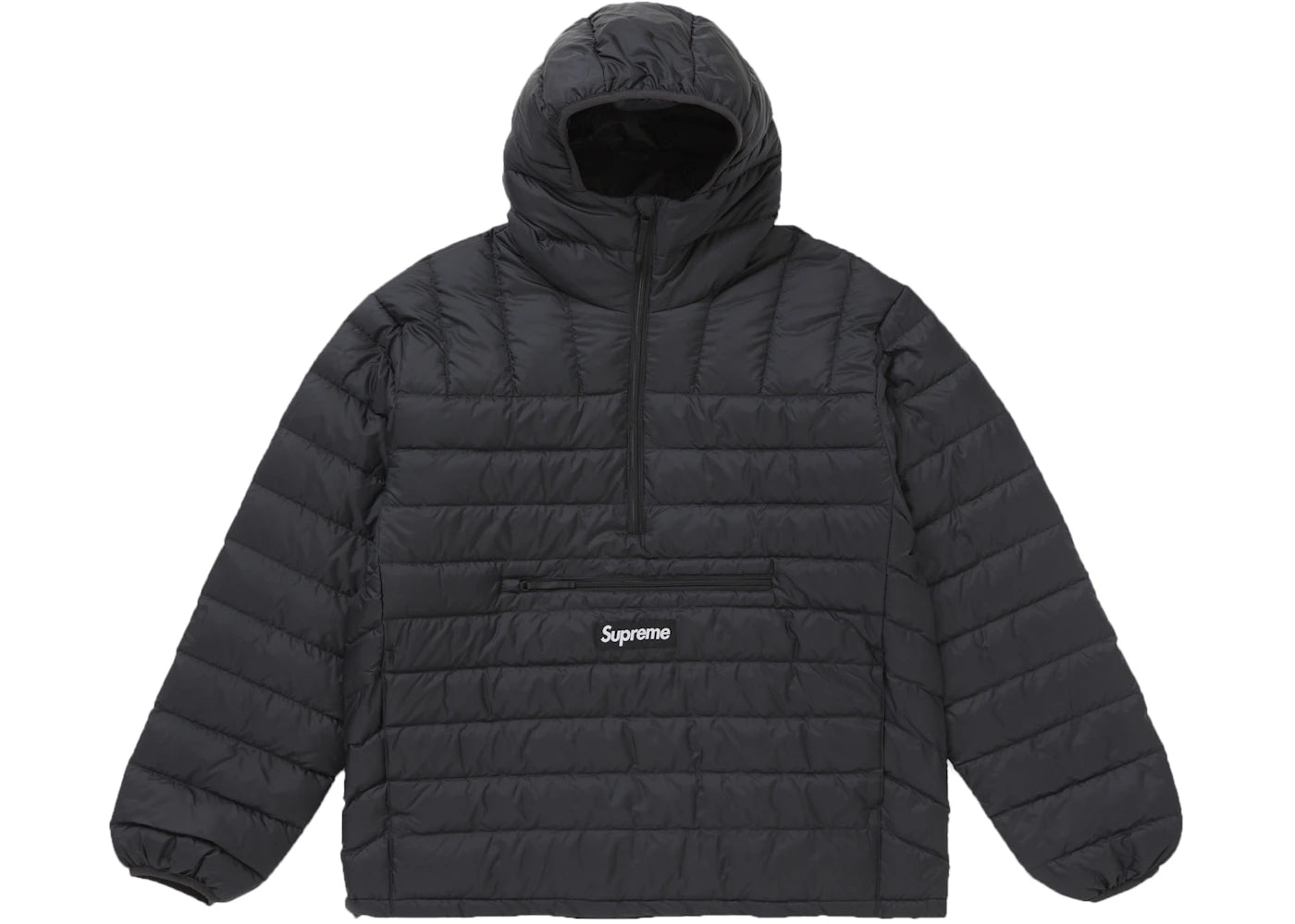 Supreme Micro Down Half Zip Hooded Pullover (FW24) Black