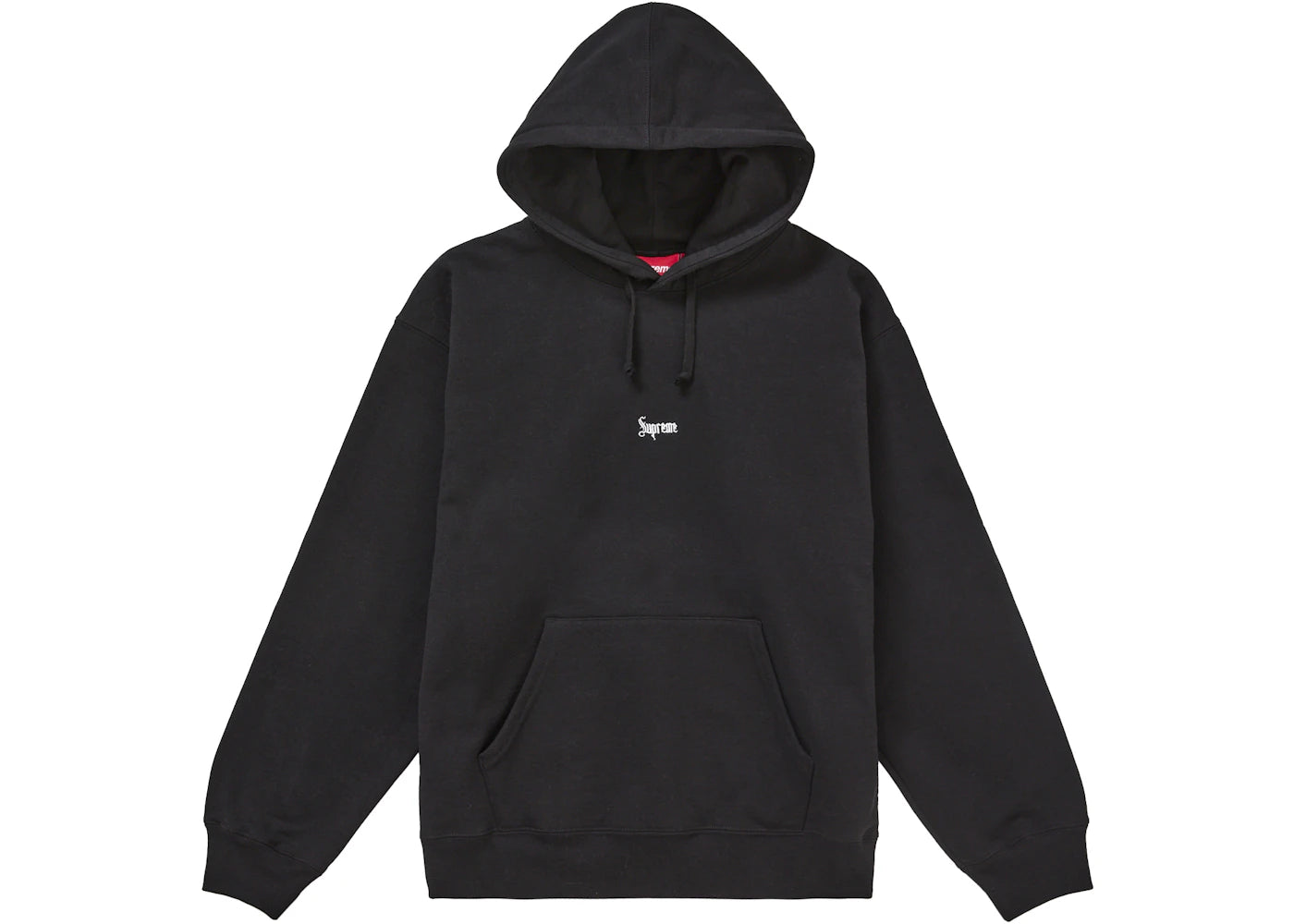 Supreme Micro Logo Hooded Sweatshirt (FW24) Black