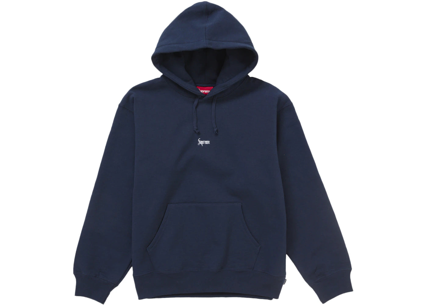 Supreme Micro Logo Hooded Sweatshirt (FW24) Navy