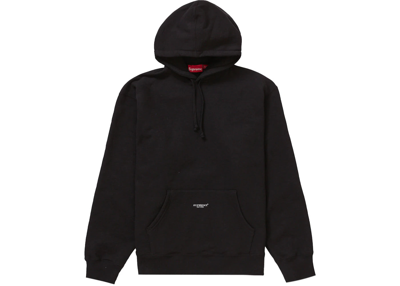 Supreme Micro Logo Hooded Sweatshirt (SS22) Black