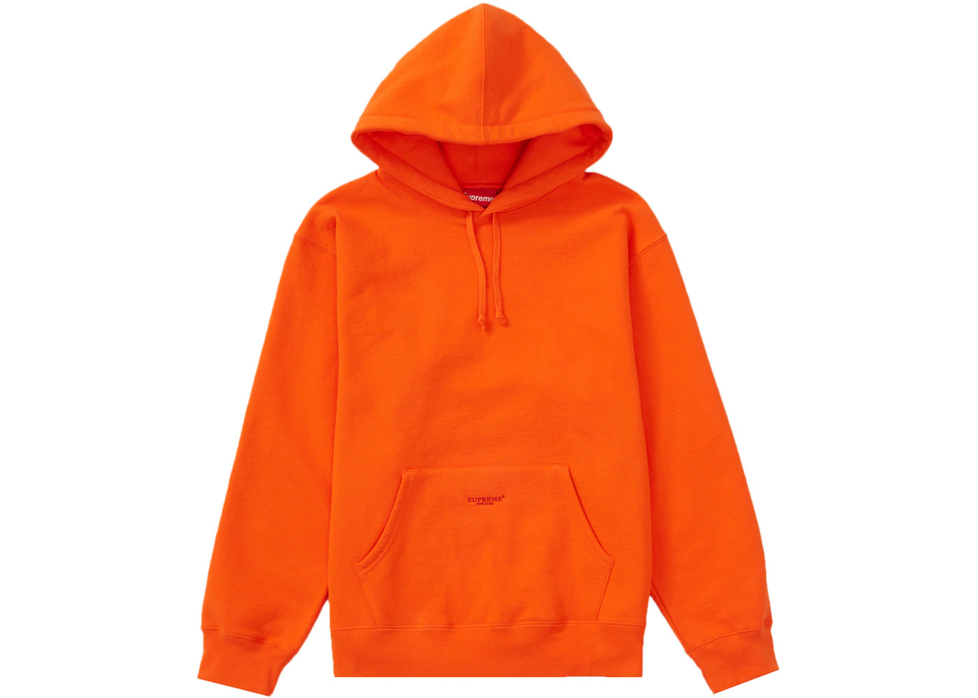 Supreme Micro Logo Hooded Sweatshirt (SS22) Dark Orange