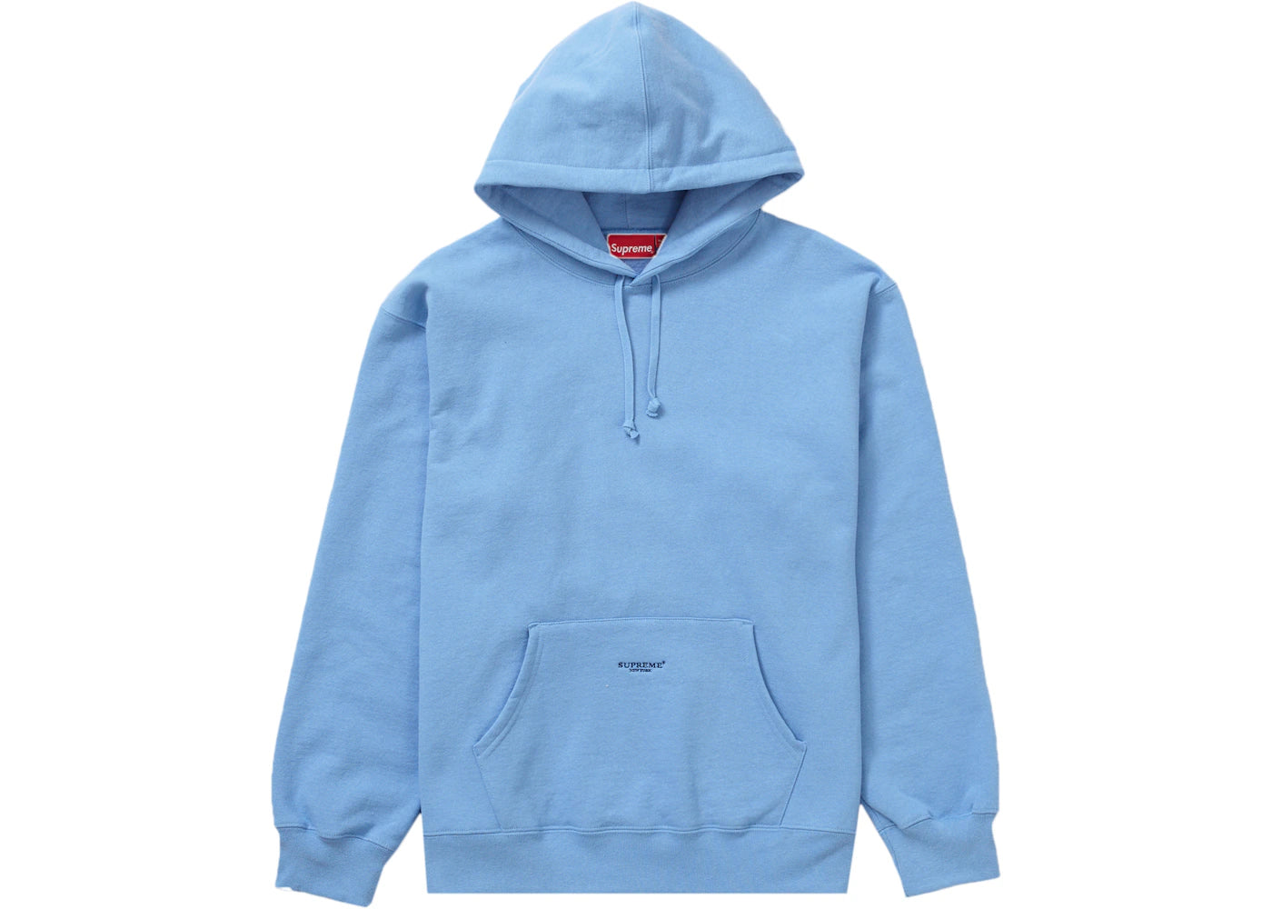 Supreme Micro Logo Hooded Sweatshirt (SS22) Light Blue