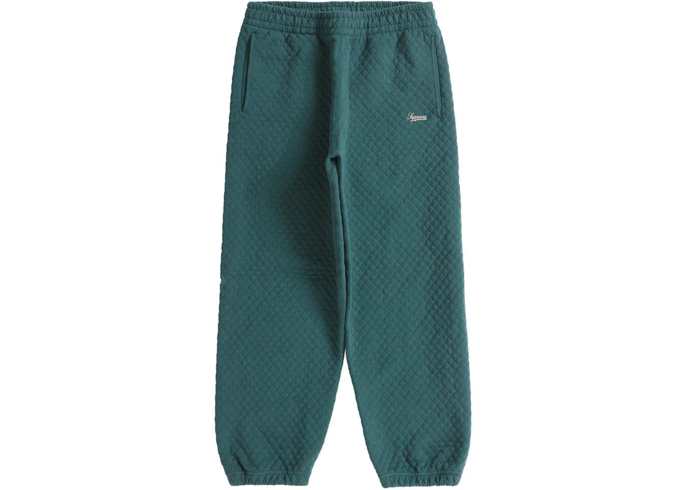 Supreme Micro Quilted Sweatpant Dark Pine