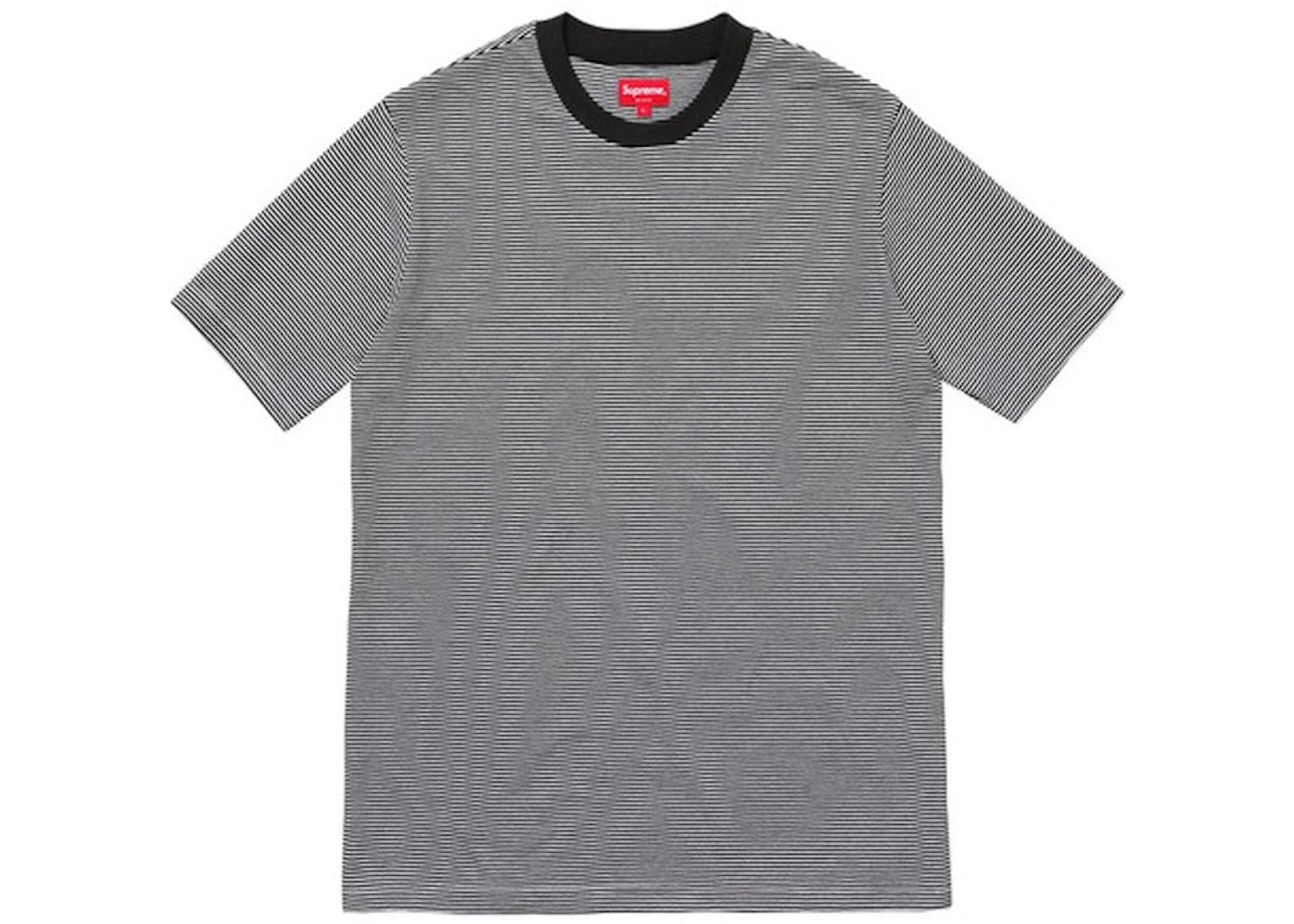Supreme Micro Stripe Tee Black
