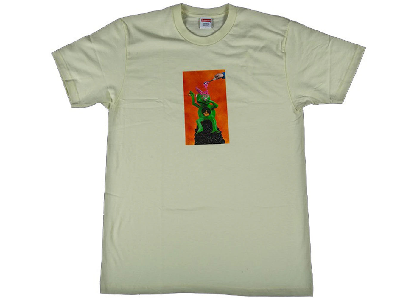 Supreme Mike Hill Brains Tee Pale Yellow