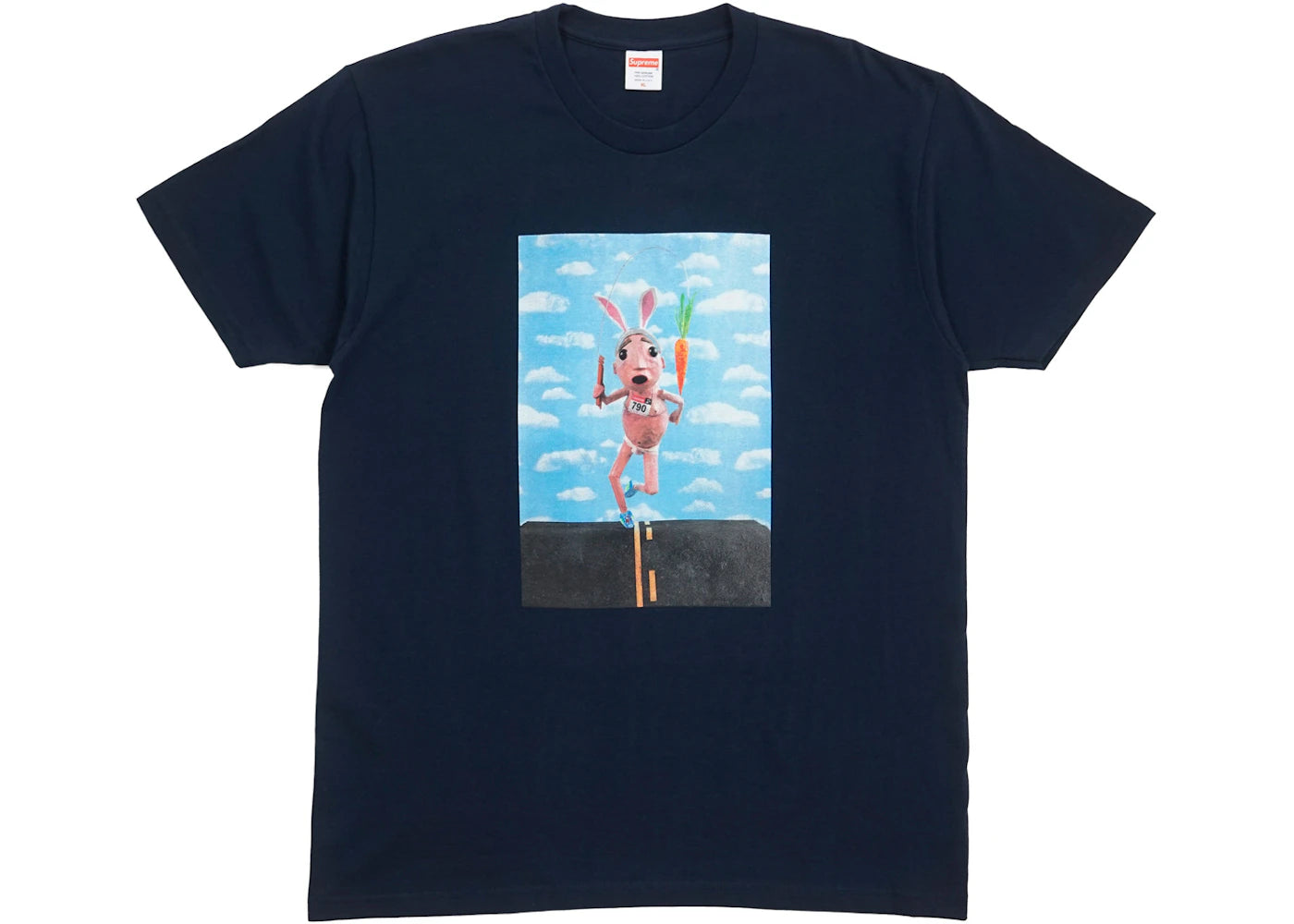 Supreme Mike Hill Runner Tee Navy