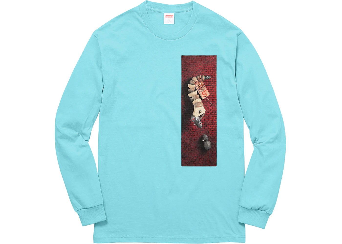 Supreme Mike Hill Snake Trap Long Sleeve Tee Aqua