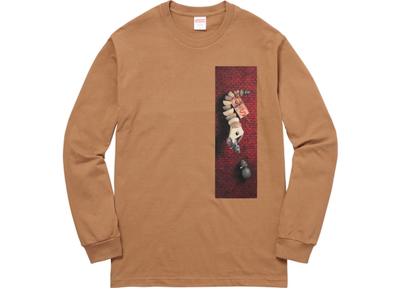 Supreme Mike Hill Snake Trap Long Sleeve Tee Mocha