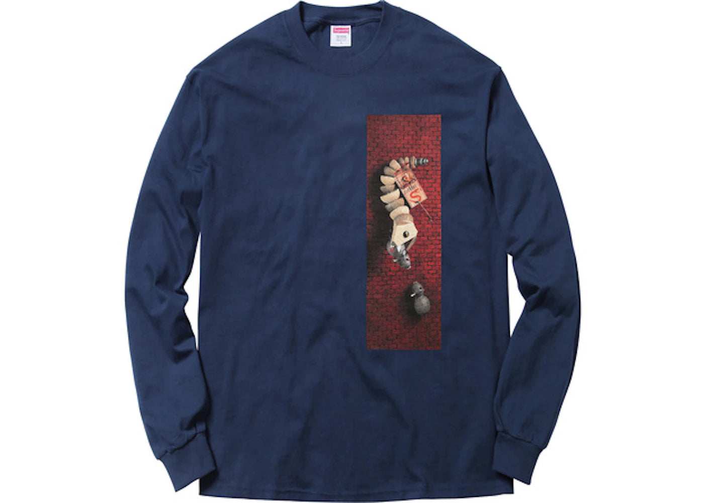 Supreme Mike Hill Snake Trap Long Sleeve Tee Navy
