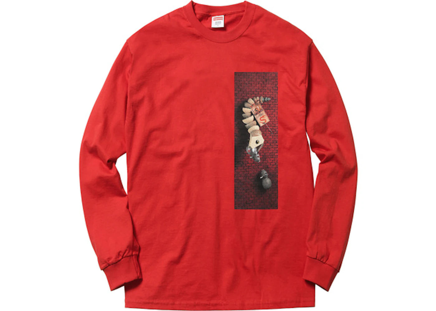 Supreme Mike Hill Snake Trap Long Sleeve Tee Red