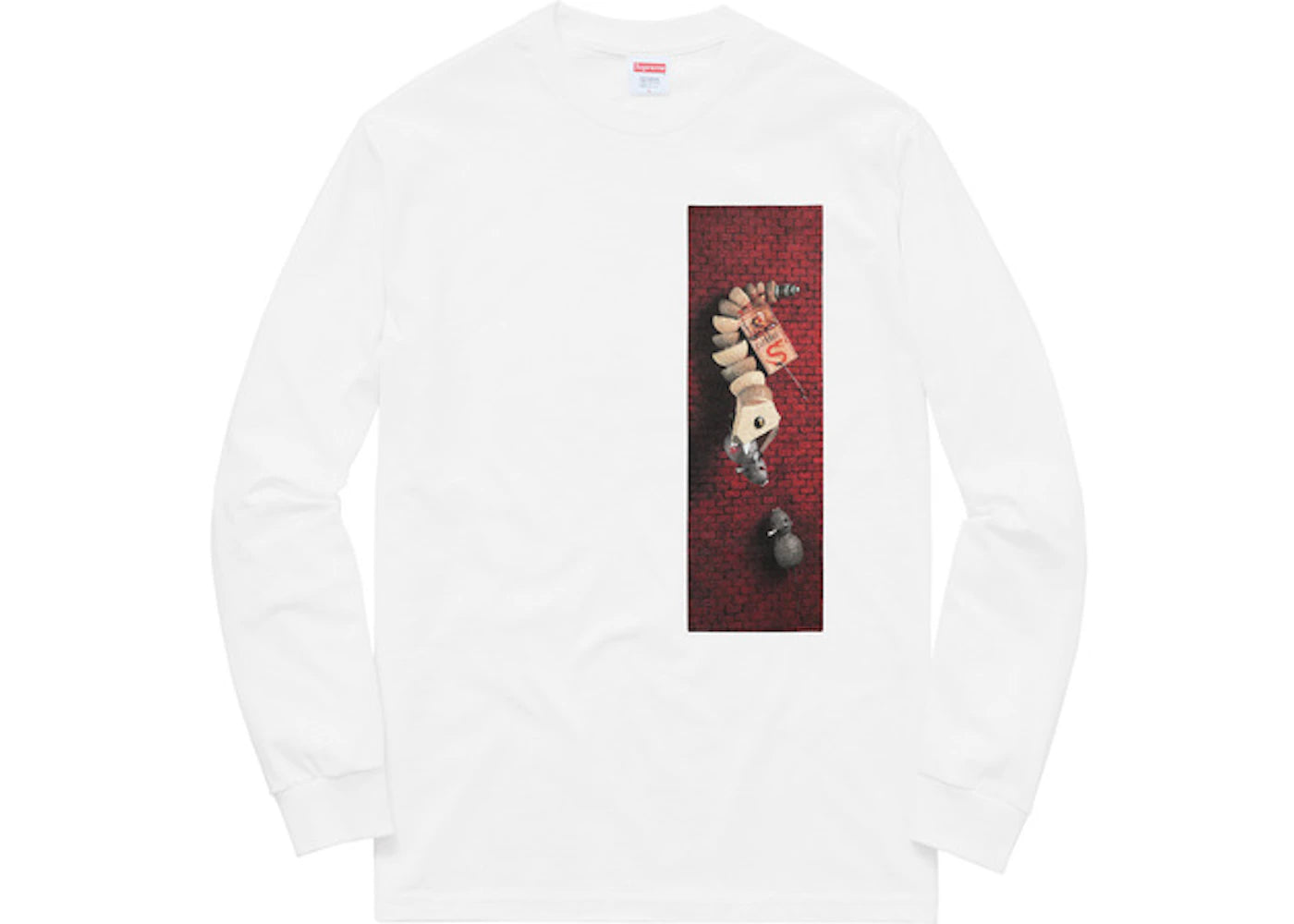 Supreme Mike Hill Snake Trap Long Sleeve Tee White