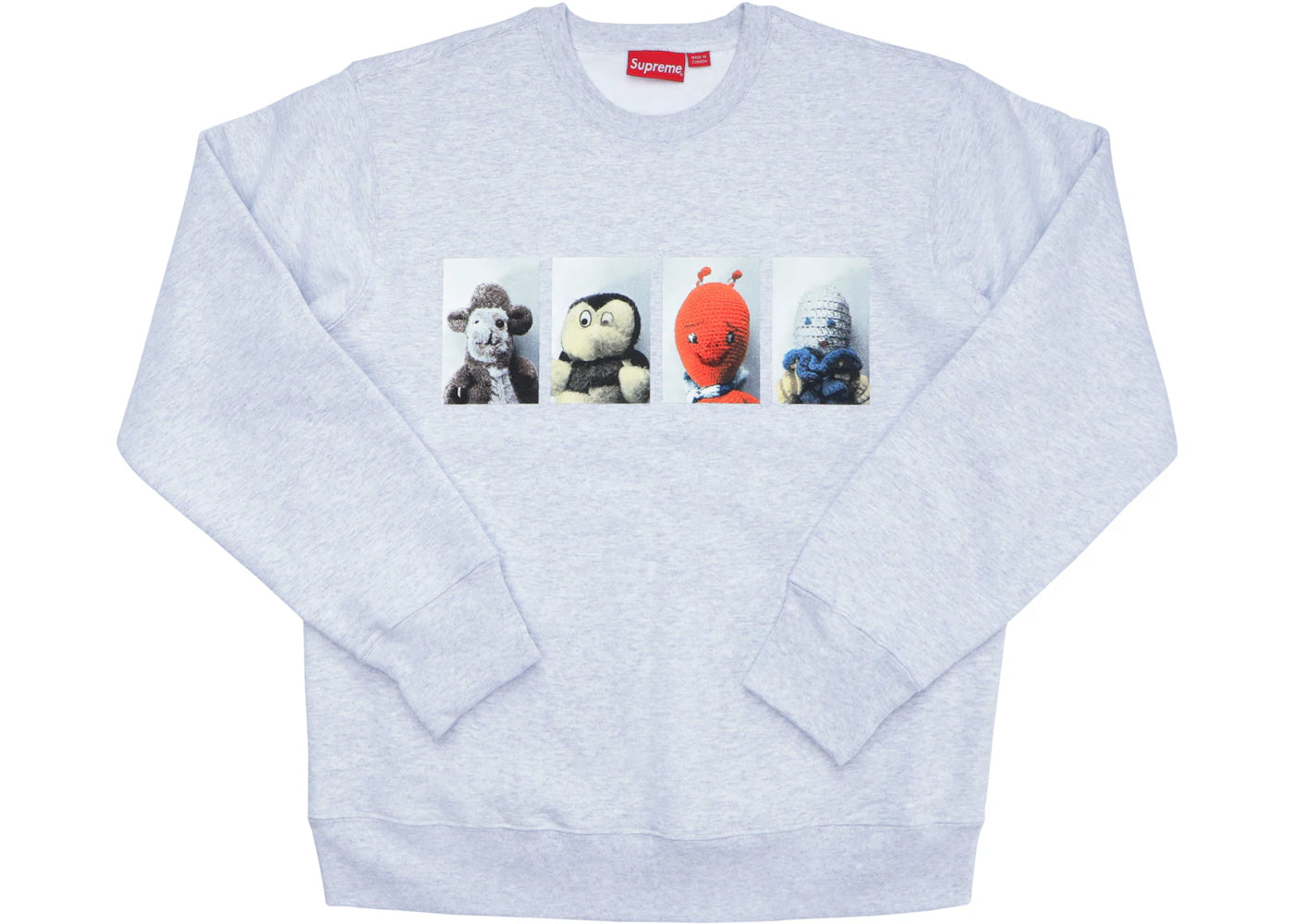 Supreme Mike Kelley AhhYouth! Crewneck Sweatshirt Ash Grey